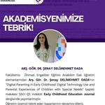 Akademisyenimize Tebrik 