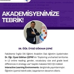 Akademisyenimize Tebrik 