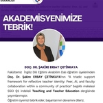 Akademisyenimize Tebrik