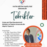Akademisyenimize Tebrik (Dr. Öğr. Üyesi Ebru Ünay)