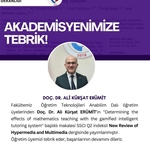 Öğretim Üyemize Tebrik 