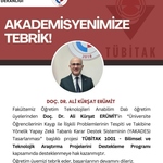 Öğretim Üyemize Tebrik 