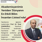 Akademisyenimize Tebrik