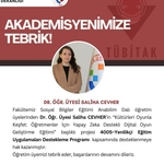 Akademisyenimize Tebrik