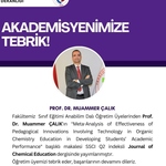 Akademisyenimize Tebrik 