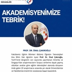 Akademisyenimize Tebrik