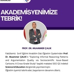 Akademisyenimizi Tebrik Ederiz!