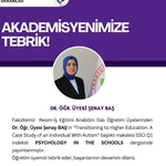 Akademisyenimizi Tebrik Ederiz!